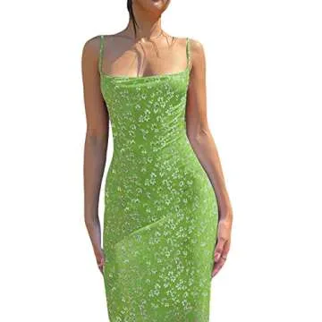 Stylish Spaghetti Strap Maxi Dress for Women - Summer Fashion