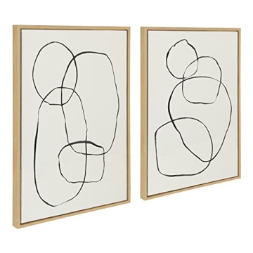 Kate and Laurel Sylvie Canvas Art Set for Elegant Home Decor