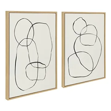 Kate and Laurel Sylvie Canvas Art Set for Elegant Home Decor