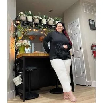 COOTRY Women's Plus Size UPF 50+ Sun Protection Jacket Lightweight Long Sleeve Zip Up Hoodie Cooling Sun Shirt Hiking Workout Black 3XL