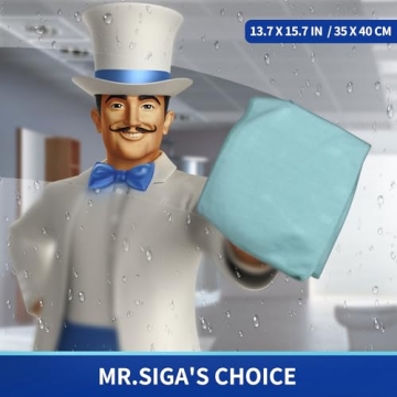 MR.SIGA Ultra Fine Microfiber Cloths for Cleaning Glass