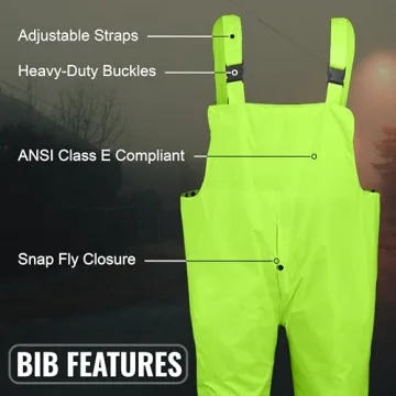 Global Glove FrogWear GLO-8000 High-Visibility Rain Suit