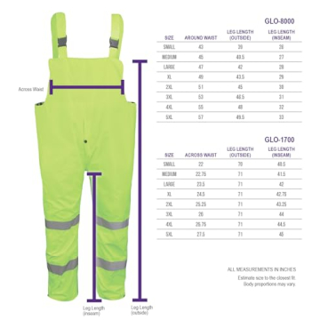 Global Glove FrogWear GLO-8000 High-Visibility Rain Suit