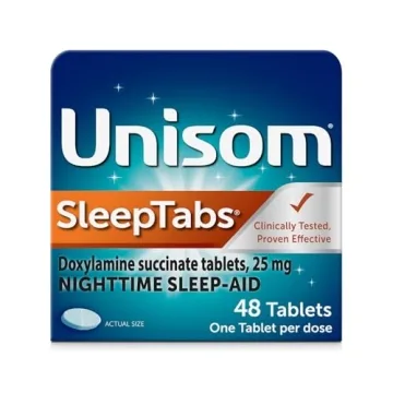 Unisom SleepTabs, Nighttime Sleep-aid with Doxylamine Succinate, 48 Tablets