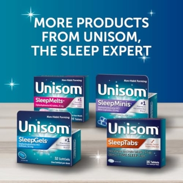 Unisom SleepTabs Nighttime Sleep Aid - 48 Tablets for Fast Sleep