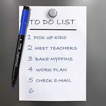 GMAOPHY Magnetic Dry Erase Markers - 10 Pcs 8 Color Fine Tip Whiteboard Markers with Eraser Cap, Low Odor Dry Erase Markers for Glass/Whiteboard/Porcelain/Plastic/School/Office