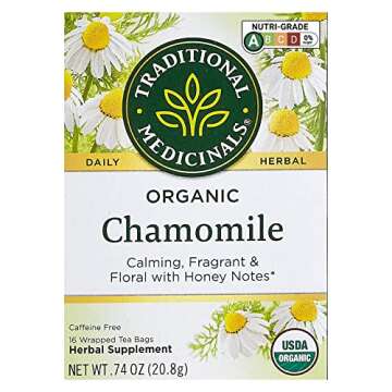 Traditional Medicinals Organic Chamomile Herbal Tea, 16 Count