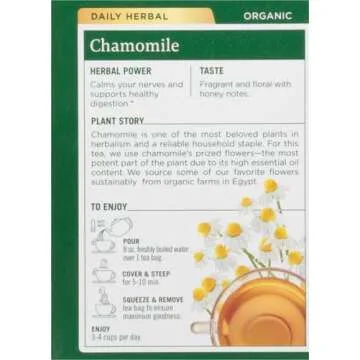 Traditional Medicinals Organic Chamomile Herbal Tea, 16 Count