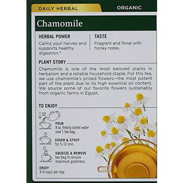 Traditional Medicinals Organic Chamomile Herbal Tea, 16 Count