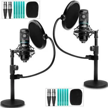 Movo PodPak2T Podcasting Microphone Equipment Bundle
