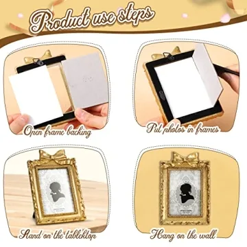 Vicenpal Vintage Photo Frame Set - Elegant and Charming
