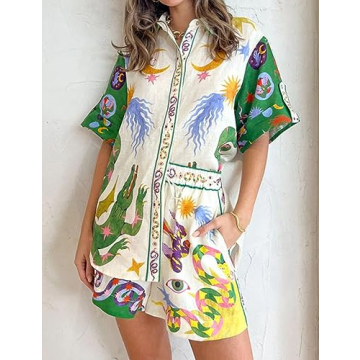 Peaceglad Women's Stylish 2 Piece Pajama Set for Comfort