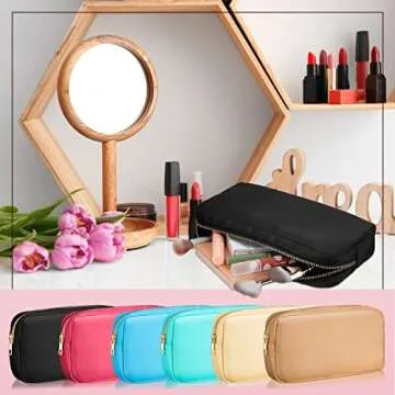 Remerry 6 Pcs Nylon Makeup Bag Travel Organizer Set