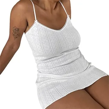 SOLILOQUY Fairy Mini Dress Y2K Vintage Spaghetti Strap