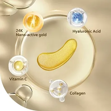 Taimand 24K Gold Under Eye Patches - Reduce Puffiness & Dark Circles