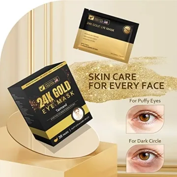 Taimand 24K Gold Under Eye Patches - Reduce Puffiness & Dark Circles