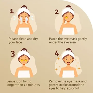 Taimand 24K Gold Under Eye Patches - Reduce Puffiness & Dark Circles