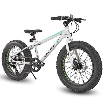 HH HILAND 20" Kids' Fat Tire Mountain Bike - 7-Speed, Dual-Disc Brake for Adventurous Boys & Girls