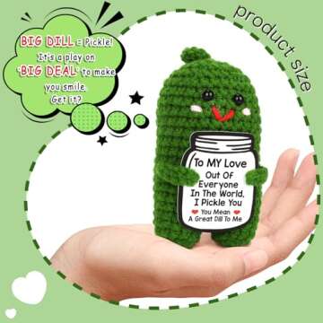 Adorable Crochet Pickle - A Unique Romantic Gift for Loved Ones