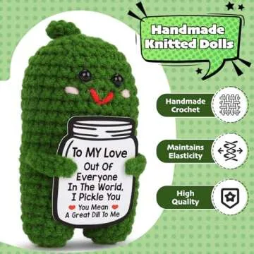 Handmade Crochet Pickle Gifts for Him, Her - Love It!