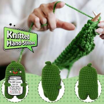 Handmade Crochet Pickle Gifts for Him, Her - Love It!