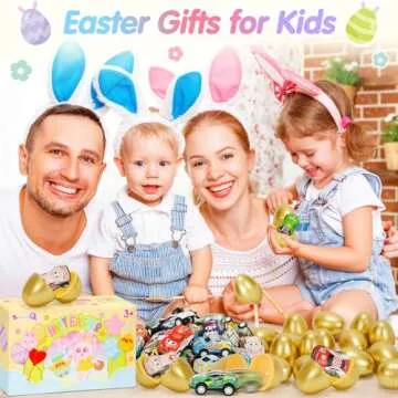 SevenQ Toy Cars Easter Egg Fillers for Kids' Fun