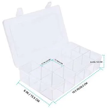 Jewelry Box Organizer with Removable Dividers for Easy Storage