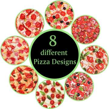 Blulu Pizza Stickers Roll - 600 Fun Designs