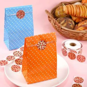 Blulu Pizza Stickers Roll - 600 Fun Designs