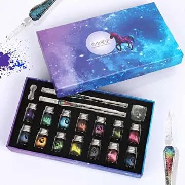 MKLPO Glass Dip Pen Set for Elegant Writing & Calligraphy