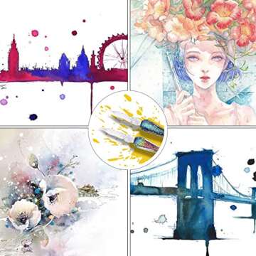 MKLPO glass dip pen set,Calligraphy pens for beginners,ink pen, Writing, Signatures, Calligraphy, Decoration, Gift with two Art pen (Colorful)