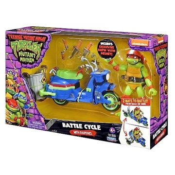 TMNT Battle Cycle with Exclusive Raphael Action Figure