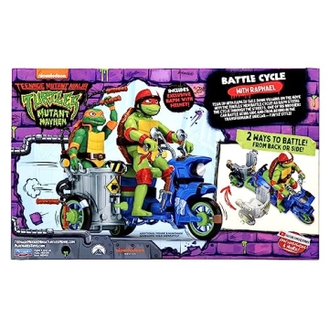 TMNT Battle Cycle with Exclusive Raphael Action Figure