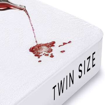 Utopia Bedding Premium Waterproof Mattress Protector for Twin Size - Breathable & Noiseless