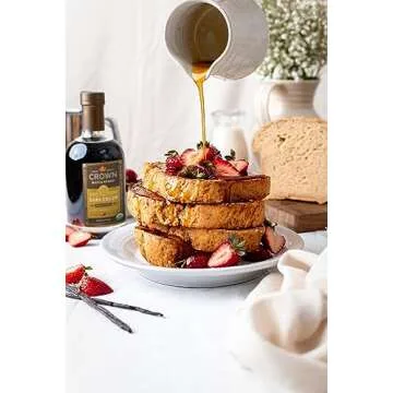 Crown Maple Dark Color, Robust Taste Organic Maple Syrup, 12.7 Fl Oz, 100% Pure, Enhance Cocktails, Marinades and Pancakes