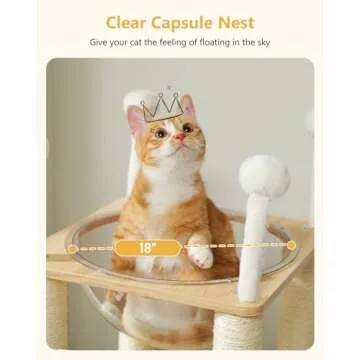 MUTTROS 42.5" Wooden Cat Tree for Cats & Kittens | Sky City Design