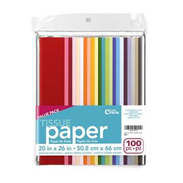 Craft Craze 100 Sheets Premium Tissue Paper Value Pack