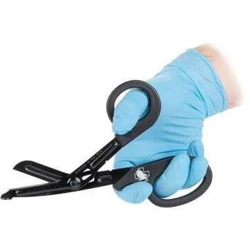 North American Rescue Trauma Shear (7 1/4 Inch) NAR Premium Grade Black Safety Shears Medical Scissors (ZZ-0063)