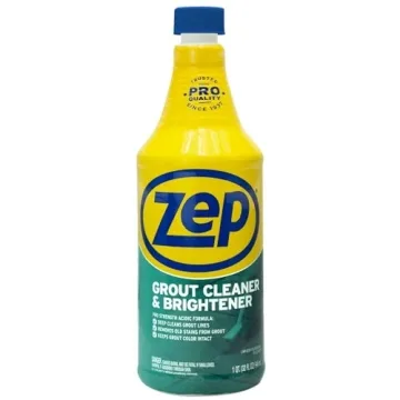 Zep Grout Cleaner and Brightener - 32 Ounce (1 Bottle) - ZU104632 - Deep Cleaning Formula Removes Ol...