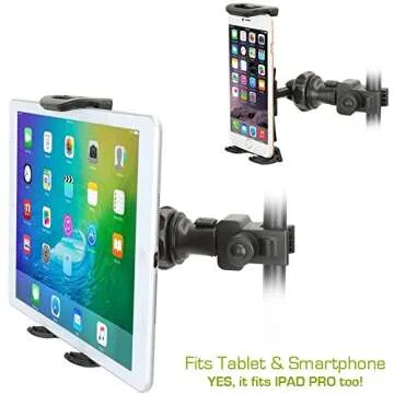 Multipurpose Tablet Mount for Mic Stands - Easy to Install