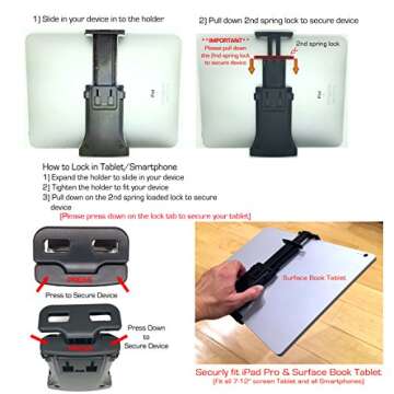 Multipurpose Tablet Mount for Mic Stands - Easy to Install