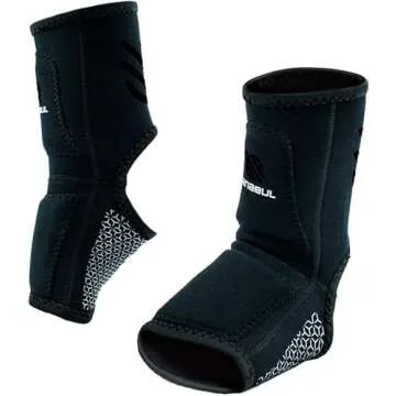 Sanabul Essential Striking Gel Muay Thai Ankle Support for Men & Women, Ankle Guard Foot Wraps Sleeve for MMA Kickboxing Martial Arts, 1 Pair, Black Large-X-Large