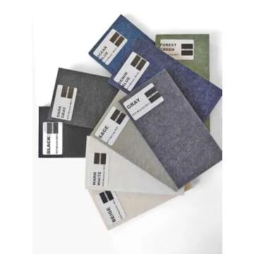 DECORITA Large Cork Board Alternative - 12 Pack Felt Wall Tiles with Safe Removable Adhesive Tabs, Cork Boards for Walls Cork Board for Office Pin Board Tack Board Cork Board 48 x 36 - Black