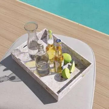 Luxury Handmade PEMAR Mother of Pearl Serving Tray