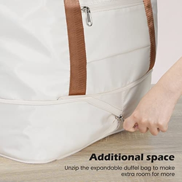 Coolife Suitcase Set 3 Piece Luggage Set Carry On Hardside Luggage with TSA Lock Spinner Wheels (Snow White, 3 piece set (DB/TB/20))