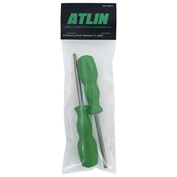ATLIN Gamebit Screwdriver Set 4.5mm and 3.8mm Security Bits for Opening Nintendo, Sega Consoles and Game Cartridges