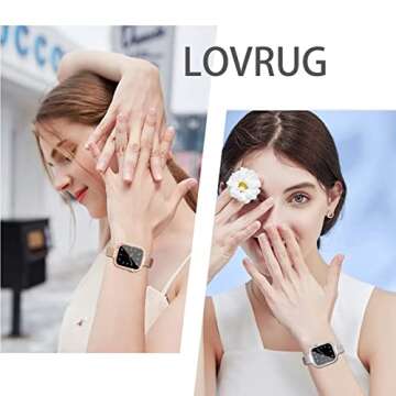 Stylish LovRug Apple Watch Band with Case for All Models