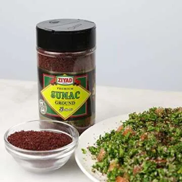 Ziyad Shaker Premium Sumac Spice Blend, Flavorful Spices, No Additives, No Preservatives, No Salt, No MSG, 5.5 oz