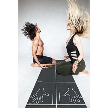 Atmananda Yoga Travel Mat - Lightweight with Alignment Lines