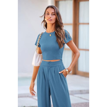 PRETTYGARDEN Women's Summer Knit 2 Piece Outfit for Style